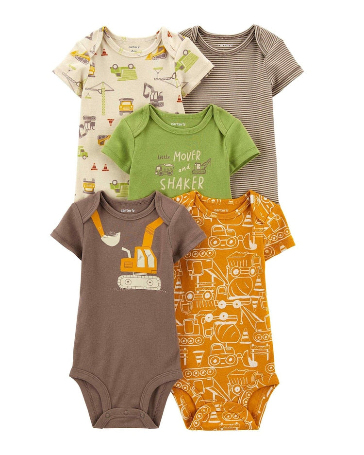 Kit body bebê 5 peças caminhão multicor | Carter's