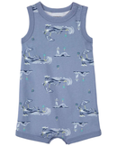 Macaquinho bebê com ondas azul | Carter's