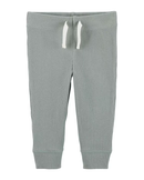 Conjunto longo bebê 2 peças e touca canelado verde | Carter's