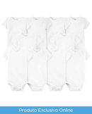 Kit body bebê 10 peças manga curta branco | Carter's