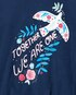 Camiseta infantil com amarração we are one azul | Carter's