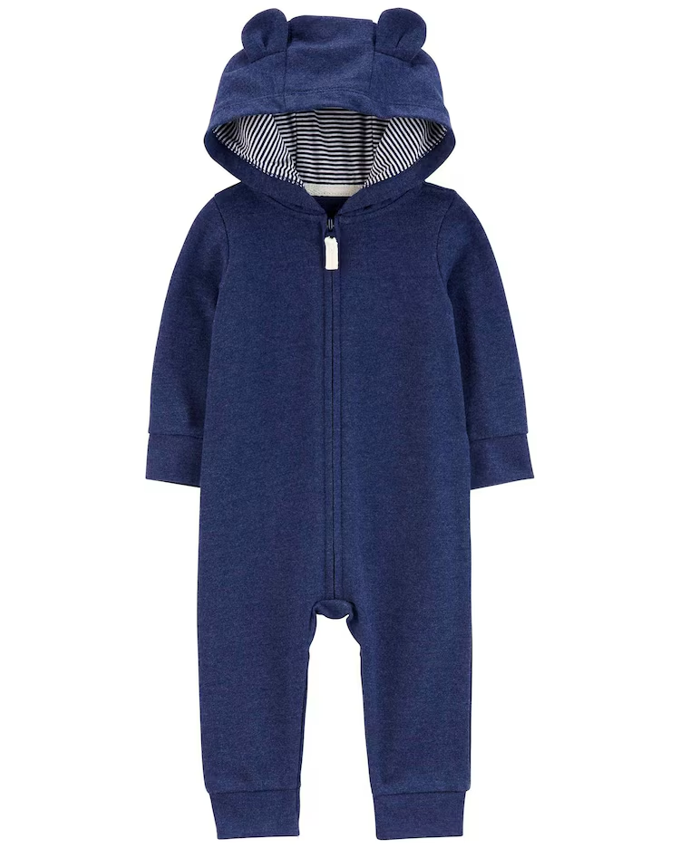 Macacão bebê com capuz azul | Carter's