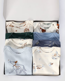 Kit body bebê 8 peças cachorros elefantes e jacaré + caixa presente M multicor | Carter's